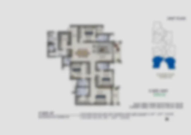 Brigade Upper Crest 3 BHK floor plan
